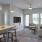 a kitchen and living room